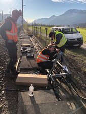 Bei der Behebung eines Kabelfehlers Bei der Behebung eines Kabelfehlers